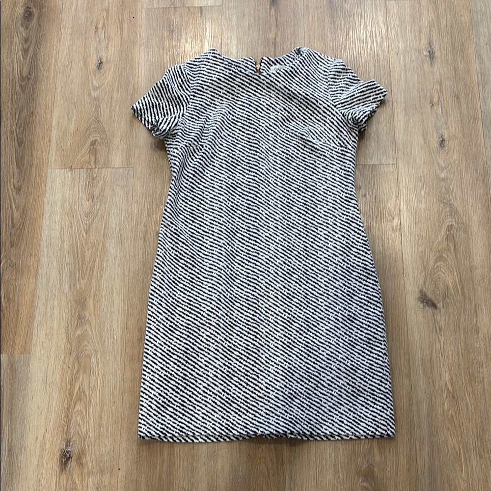 Calvin Klein Striped Black and White Mini Dress